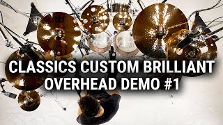 Meinl Cymbals  Classics Custom Brilliant  Overhead Demo 1 [upl. by Gannes]