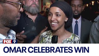 Rep Ilhan Omar reacts after decisive primary win [upl. by Saville]