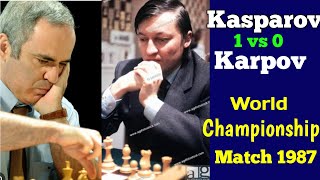 Kasparov vs Karpov  World Championship Match 1987 chess [upl. by Alphonse]