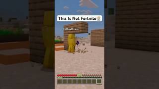 This Is Not Fortnite😂 foryou fortnite minecraft minecraftmemes fortnitememes [upl. by Roy]