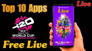 10 Official Apps to Live Stream T20 World Cup 2024  t20 world cup 2024 app [upl. by Jarl]