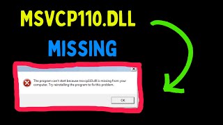 Fix MSVCP110 dll is missing from your computer English [upl. by Yenaiv]