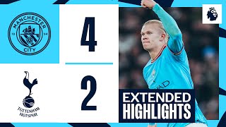 EXTENDED HIGHLIGHTS  Man City 42 Tottenham  Another memorable Etihad comeback [upl. by Abey]