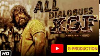 KGF Best Dialogues In Hindi  KGF Full Movie In Hindi  KGF All Dialogues  KGF Dialogues [upl. by Anaoj74]