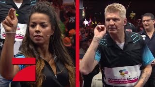 Stefan Effenberg amp Max Hopp vs Fernanda Brandao amp Rob Cross  Gruppenphase  Promi Darts WM [upl. by Huntley]