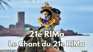 21e RIMa  Le Chant du 21e RIMa  Chant Militaire💪 🇫🇷 avec paroles [upl. by Helprin]