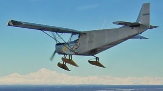 Flying from skis in Alaska  Zenair CH 701 [upl. by Theresa]