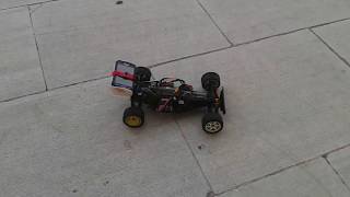 Kyosho Optima mid custom brushless test and speedrun 65 kmh [upl. by Leamhsi664]