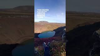 Kerid Crater in Iceland is a different planet 🤩🤯😱 travelshorts iceland crater [upl. by Eisenberg]