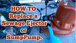 How to replace a broken ejector or sump pump [upl. by Errised334]