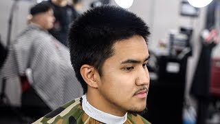 FRESHEST BARBER TUTORIAL BALD MID FADE [upl. by Einimod]