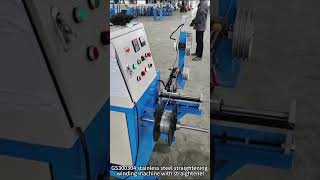 factory automobileGS300304 stainless steel straightening and winding machine with straightener [upl. by Monaco480]