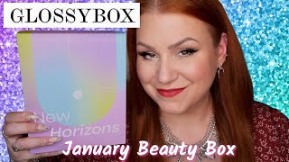 GLOSSYBOX JANUARY 2023 BEAUTY BOX UNBOXING  SPECIAL EDITION BOX [upl. by Ahsote]