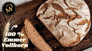 Emmer Vollkornbrot mit Sauerteig [upl. by Llecrad]