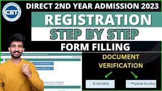 DSE Registration Form Filling Process 2023  Direct Second Year Engineering Admission Process 2023 [upl. by Sherl]