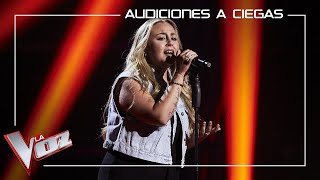 María Carmona canta Mi amante amigo  Audiciones a ciegas  La Voz Antena 3 2021 [upl. by Ennaitak]