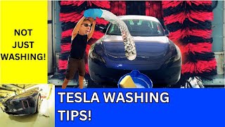 Two Tesla Washing Tips [upl. by Eddra]