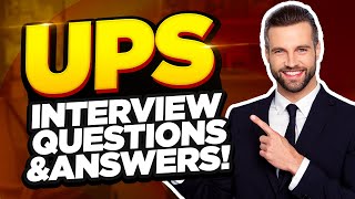 UPS INTERVIEW QUESTIONS AND ANSWERS Pass the UPS Hiring Process [upl. by Aleece]