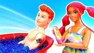 Barbie Video auf Deutsch Stefan hat seine Haare gefarbt Spielspaß mit Puppen und Irene [upl. by Mcneil]