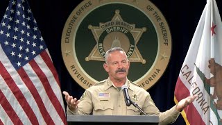 Vem Miller Press Conference By Riverside County Sheriff [upl. by Artied]