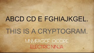 Cryptograms  How to Solve a Cryptogram [upl. by Cortney729]