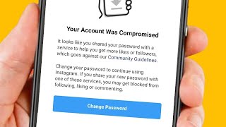 How to Fix Your Account Was Compromised Instagram  Instagram Problem Forgot Password 2023 [upl. by Odlanar]