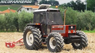 ITALIAN SOUND 🇮🇹💨  FIATAGRI 10090 DT Turbo RESTORED  BREVIGLIERI MEKFARMER120  TEAM DIGNAZIO [upl. by Ellehciram]