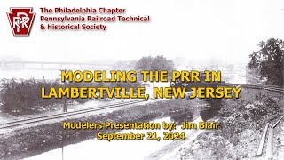 Modeling the PRR in Lambertville New Jersey [upl. by Hansel]