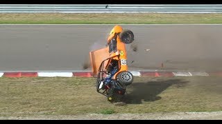 Crash Huge Westfield rollover  DNRT Zandvoort [upl. by Ahsataj]