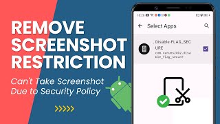 BypassRemove Screenshot Restriction in Apps on Android No Root [upl. by Stearne]