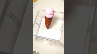 Satisfying Delicious 😋 Cone Icecream🍦 Made out of Clay Asmr art cartoon clayartcreations shorts [upl. by Lynnelle]