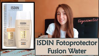 NUEVO Fotoprotector ISDIN Fusion Water Color Light SPF 50 tinycosmetics [upl. by Docia]