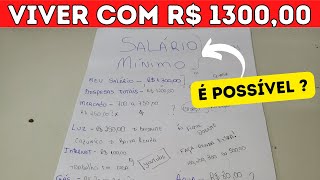 COMO VIVER COM UM SALÁRIO MÍNIMO  VIVER APENAS COM UM SALÁRIO MÍNIMO NO BRASIL É POSSÍVEL  😱 [upl. by Nodlehs439]