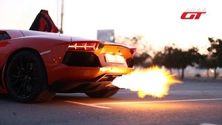 تسارع و صوت سيارة لامبورجيني أفينتادور Lamborghini Aventador Sound amp Acceleration [upl. by Eillor]