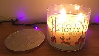 Holly Jolly Christmas  Bath amp Body Works  White Barn Candle Review  Winter 2014 [upl. by Naeloj]