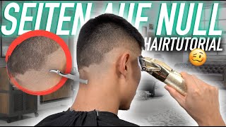 ✂️ SEITEN selber auf NULL schneiden  HAARTUTORIAL auf Wish bestellt 💈 bhpdao [upl. by Yrot]