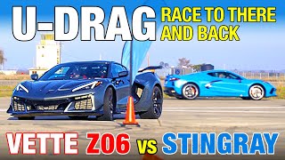 UDRAG C8 Corvette Z06 vs Corvette Stingray [upl. by Hermina186]