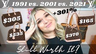 Louis Vuitton Price Increases 2021 vs 1991  30 Years of LV Price Increases  Rachel Went Shopping [upl. by Gemma]