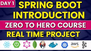 Spring Boot Introduction  Real Time Project [upl. by Gruchot572]