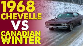 Road Trip to Motorama Day 1 Battling the Winter Conditions in a 1968 Chevelle [upl. by Acey]