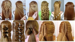 Stylish Open Hairstyle Quick and Easy Hairstyle for Beginners [upl. by Toomay]