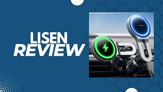 Review LISEN for 15W MagSafe Car Mount Charger 2024 Upgrade iPhone Wireless Car Charger Magnetic [upl. by Anilrats427]