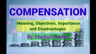 Compensation  Meaning Objectives Importance and Disadvantages  HRM [upl. by Eceinahs356]