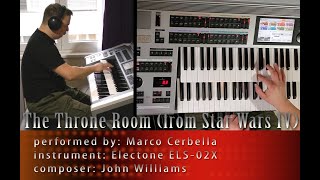 The Throne Room Star Wars  perf by Marco Cerbella  J Williams Electone ELS02X [upl. by Llennahc]