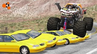 Beamng drive  Monster Truck Crashes [upl. by Anika86]