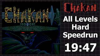 Chakan the Forever Man Speedrun  All Levels Hard  1947 [upl. by Nolrev]