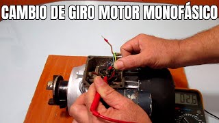 CAMBIO DE GIRO MOTOR MONOFÁSICO [upl. by Sloatman]