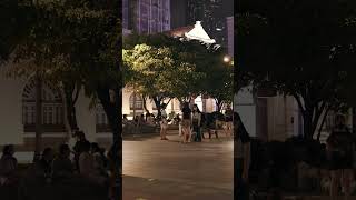 A short video of sitting and watching people pass by at Nguyen Hue Walking Street in HoChiMinhCity [upl. by Tibold]