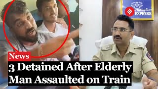 Three Detained After Elderly Man Assaulted on Train in Thane FIR Filed Investigation Ongoing [upl. by Yramanna639]