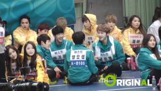 120108 idol athletic championship  junhyung playing with members [upl. by Riedel]